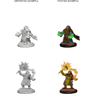 D&D Unpainted Mini Dwarf Female Cleric