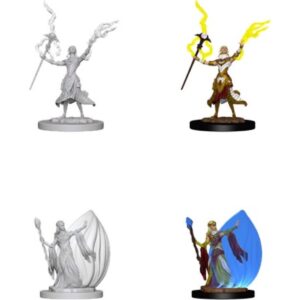 D&D Unpainted Mini Elf Female Wizard
