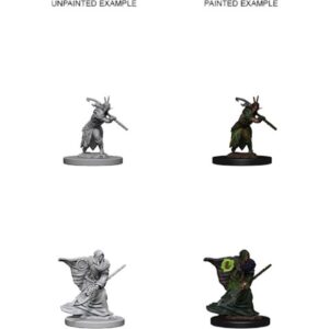D&D Unpainted Mini Elf Male Druid