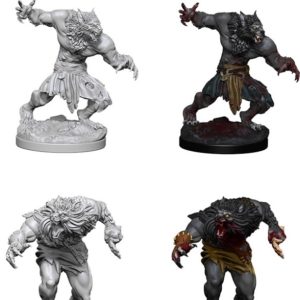 D&D Unpainted Mini Werewolves