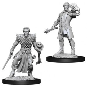 D&D Unpainted Mini Human Male Warlock
