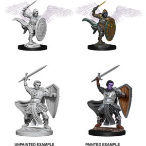D&D Unpainted Mini Aasimar Male Paladin