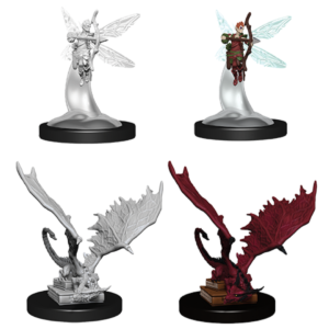 D&D Unpainted Mini Pseudodragon & Sprite