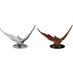 D&D Unpainted Mini Young Brass Dragon