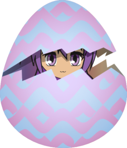 Lucy in Easter Egg
