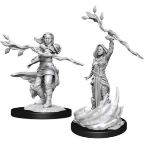 D&D Unpainted Mini Human Female Druid V3