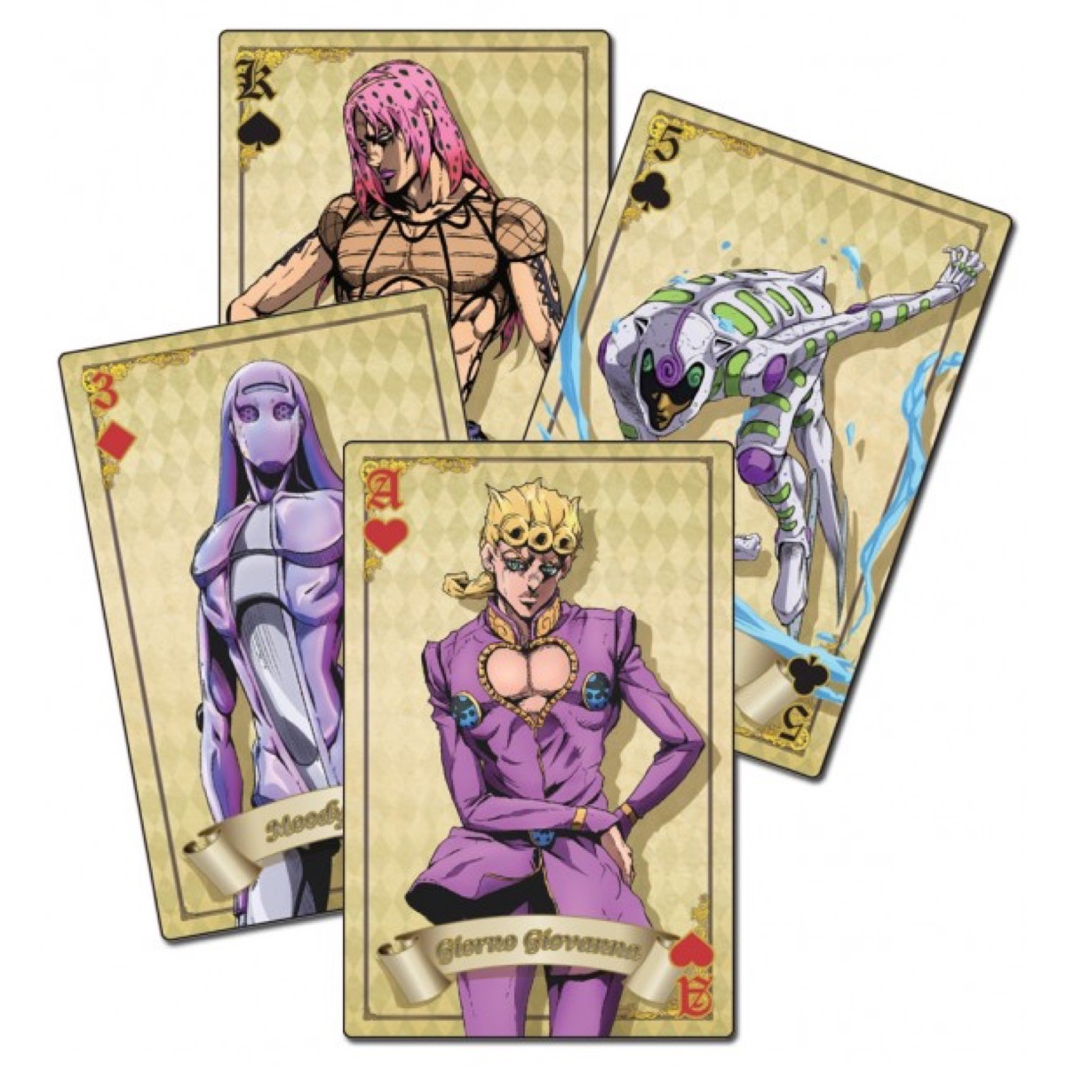 JoJo's Bizarre Adventure Golden Wind Group Playing Cards | Anime and Things