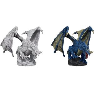 D&D Unpainted Mini Young Blue Dragon V2