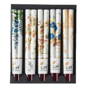 Floral White Chopstick Set