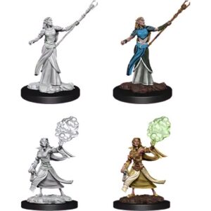 D&D Unpainted Mini Elf Female Sorcerer