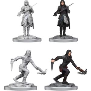 D&D Unpainted Mini Half-Elf Female Rogue