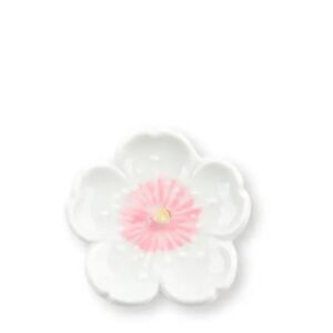 Chopstick Rest White/Pink Sakura Blossom