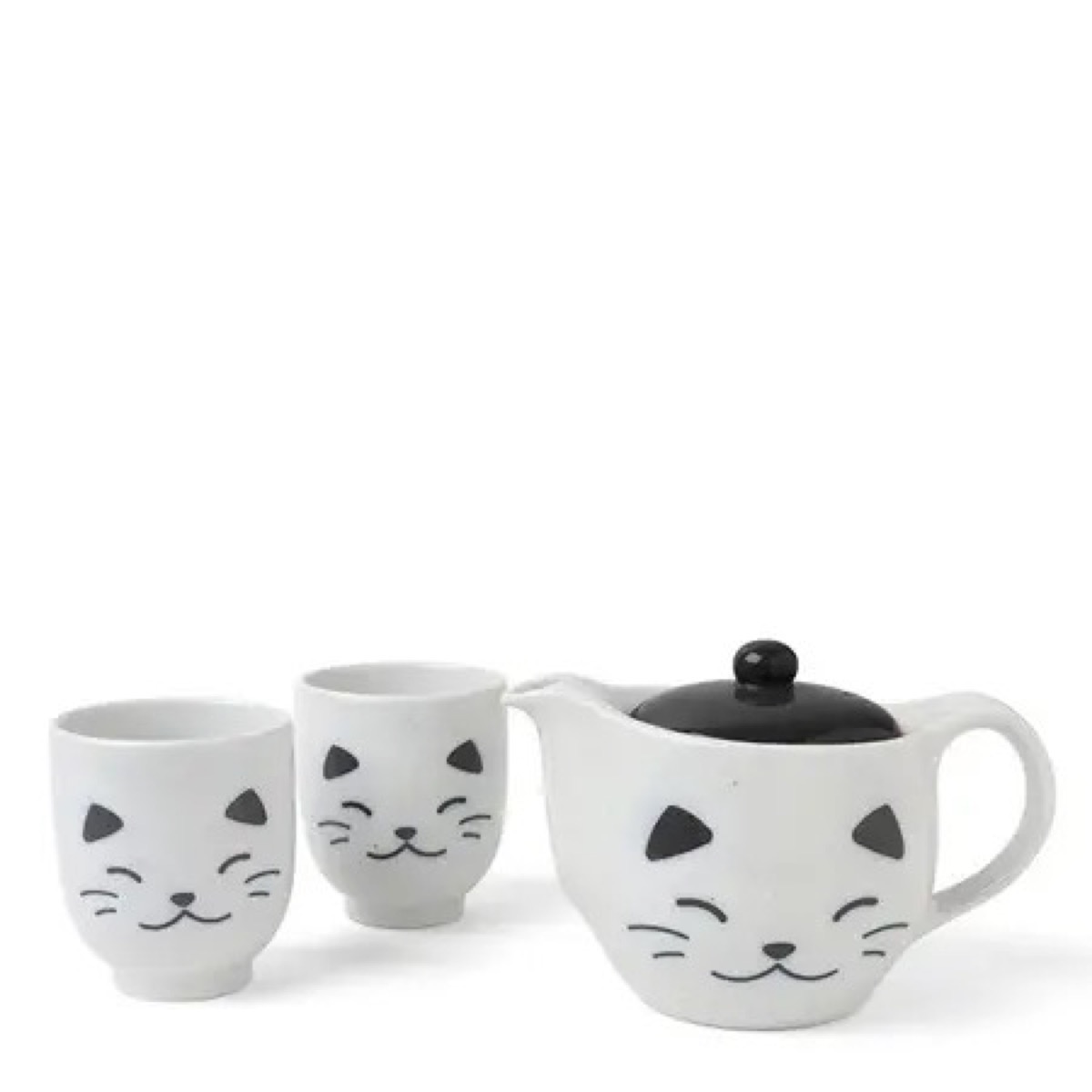 Tea Set White Cat