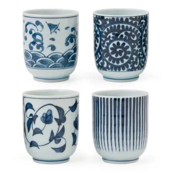 Teacup Set Blue & White