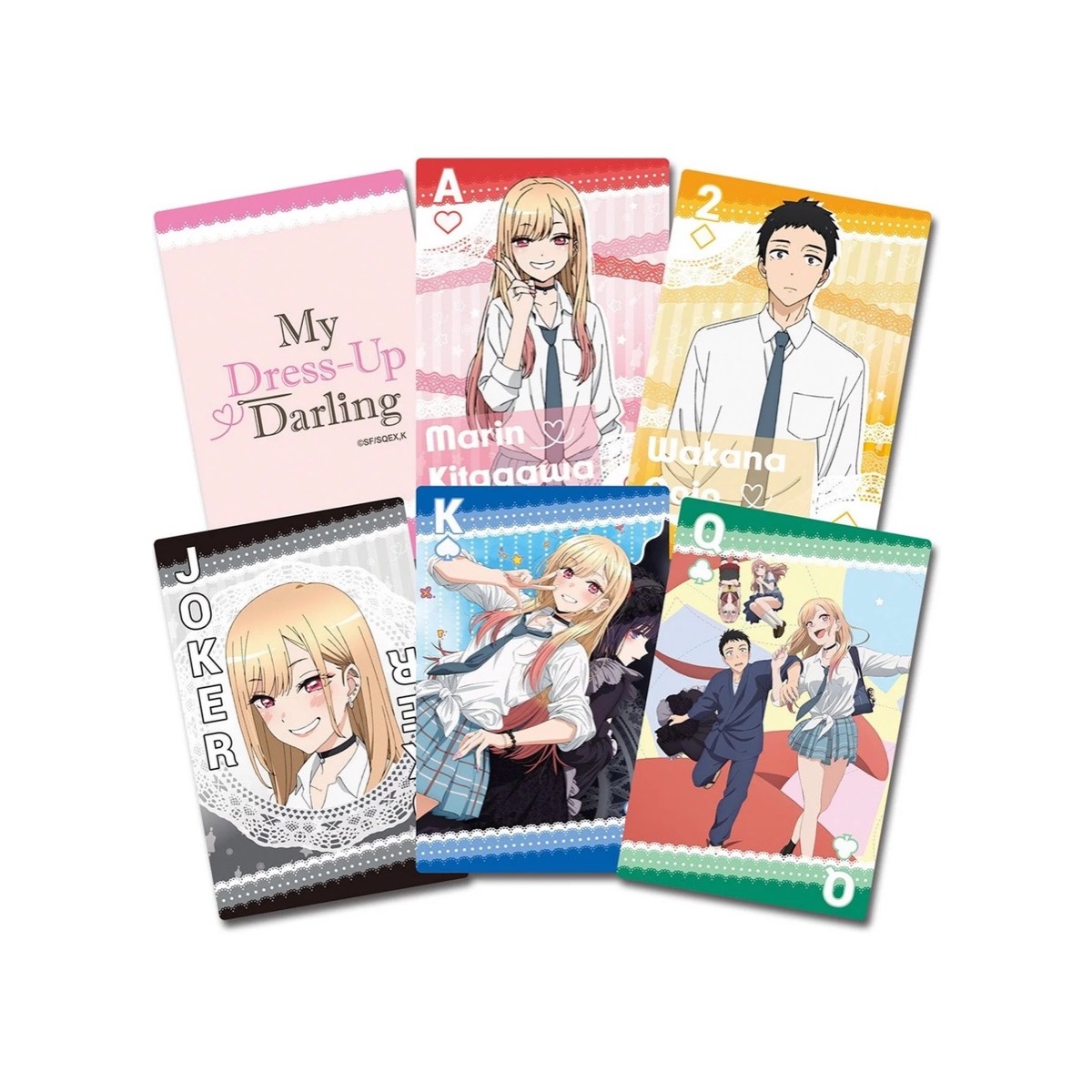 My Dress-Up Darling Group Characters With Lace Playing Cards
