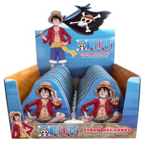 One Piece Straw Hat Sours Candy Tin