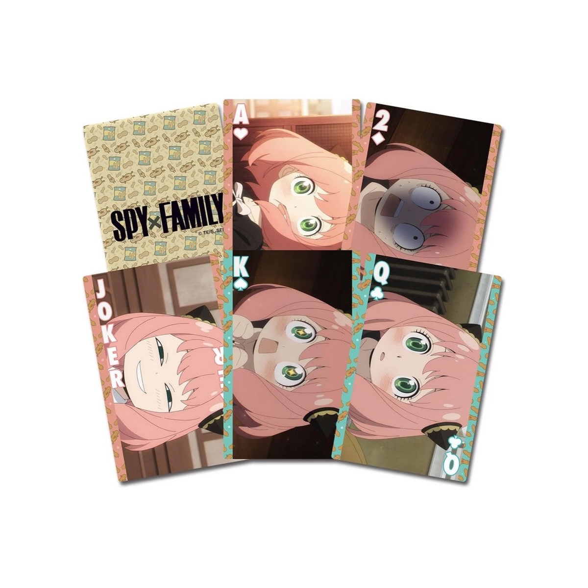Spy X Family Anya Facial Expressions Playing Cards