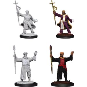 D&D Unpainted Mini Human Male Wizard V3