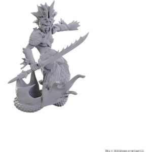 D&D Unpainted Mini Merfolk Scout
